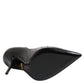 Dolce & Gabbana Black Leather Stiletto High Heels Pumps Shoes