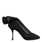 Dolce & Gabbana Black Silk Stretch Mesh Sock Boots Shoes