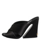 Dolce & Gabbana Black Keira Baroque High Heel Sandals Shoes
