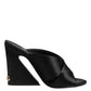 Dolce & Gabbana Black Keira Baroque High Heel Sandals Shoes