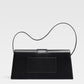 Jacquemus Black  leather Le Bambino Long bag