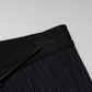 Dolce & Gabbana Black Stripes Viscose Skinny Dress Men Pants