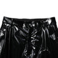 Dolce & Gabbana Black Polyester Mid Waist Men Trouser Pants