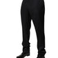 Dolce & Gabbana Black Wool Men Formal Dress Trouser Pants