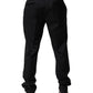 Dolce & Gabbana Black Wool Men Formal Dress Trouser Pants