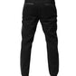Dolce & Gabbana Black Gray Cotton Dress Formal Trouser Pants