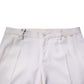 Dolce & Gabbana White Polyester Tapered Formal Trouser Pants