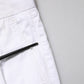 Dolce & Gabbana White Cotton Dress Slim Formal Trouser Pants