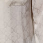 Dolce & Gabbana White Silk DG Logo Print Long Sleeves Shirt