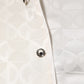 Dolce & Gabbana White Silk DG Logo Print Long Sleeves Shirt