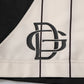 Dolce & Gabbana Off White Polyester DG Logo Sweatshorts Shorts