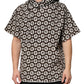 Dolce & Gabbana Brown White DG Logo Short Hoodie Sweater