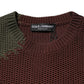 Dolce & Gabbana Multicolor Cotton Abstract Men Pullover Sweater