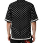 Dolce & Gabbana Black Polka Dot Short Sleeves Collared Polo T-shirt