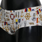 Dolce & Gabbana Underwear Sailor Print Silk Bottoms