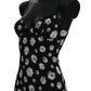 Dolce & Gabbana Black Daisy Print Dress Lingerie Chemisole