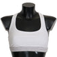Dolce & Gabbana White Cotton Sport Stretch Bra Underwear