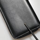 Dolce & Gabbana Black Leather DG Plaque Zip Around Continental Wallet