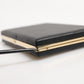 Dolce & Gabbana Black Leather Gold Frame Clutch Evening Party Purse Bag