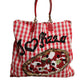 Dolce & Gabbana Red I Love Pizza Rhinestone Embellished Tote Bag