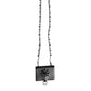 Dolce & Gabbana Black Leather Crystal Embellished Card Holder Wallet