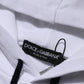 Dolce & Gabbana White Sacred Heart Hooded Sweatshirt Sweater