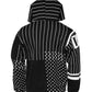 Dolce & Gabbana Black Stripes Hooded Men Sweatshirt Sweater