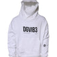 Dolce & Gabbana White DG Vib3 Hooded Men Sweatshirt Sweater