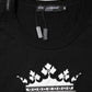 Dolce & Gabbana Black DG King Crown Cotton Crew Neck T-shirt
