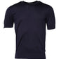 Dolce & Gabbana Dark Blue Silk Crew Neck Short Sleeves T-shirt