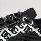 Dolce & Gabbana Black Logo Lace Up Low Top NS1 Sneakers