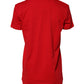 Dolce & Gabbana Red Cotton Short Sleeves Crew Neck Top T-shirt