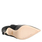Dolce & Gabbana Black Stretch Stilettos Booties Socks Shoes
