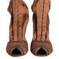 Dolce & Gabbana Brown Bette High Heeled Ankle Boots Shoes