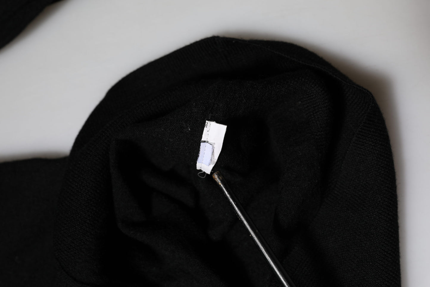 Dolce & Gabbana Black STAFF Round Neck Cardigan Sweater