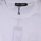 Dolce & Gabbana White Cotton Crew Neck Short Sleeves T-shirt