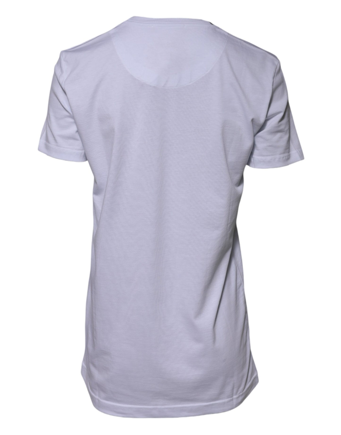 Dolce & Gabbana White Cotton Goodluck 2023 Crew NeckT-shirt