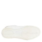 Dolce & Gabbana White Gold Leather Low Top Sneakers Shoes