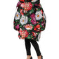 Dolce & Gabbana Multicolor Floral Hooded Puffer Coat Jacket