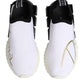 Dolce & Gabbana White Black Low Top Sorrento Sneakers Shoes