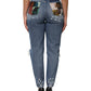 Dolce & Gabbana Blue Tattered High Waist Women Denim Jeans