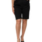 Dolce & Gabbana Black Zip Detailed Wool Straight Leg Pants