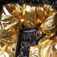 Dolce & Gabbana Gold Hooded Puffer Quilted Full Zip Jacket