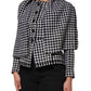 Dolce & Gabbana Multicolor Wool Monochrome Patterned Jacket