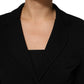 Dolce & Gabbana Black Viscose Single Breasted Blazer Jacket