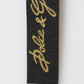 Dolce & Gabbana Black Yellow Polyester DG Logo Silver Keychain Keyring