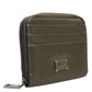 Dolce & Gabbana Brown Leather Logo Plaque Card Holder Coin Purse Wallet