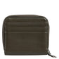 Dolce & Gabbana Brown Leather Logo Plaque Card Holder Coin Purse Wallet