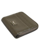 Dolce & Gabbana Brown Leather Logo Plaque Card Holder Coin Purse Wallet