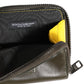 Dolce & Gabbana Brown Leather Logo Plaque Card Holder Coin Purse Wallet